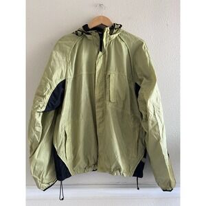 Old Navy Y2K Vintage Retro Windbreaker Jacket Green 90's Outdoors Hiking Trails